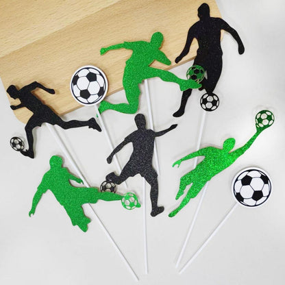 Fußball Tortendeko Cupcake Topper für Geburtstag Kinderparty