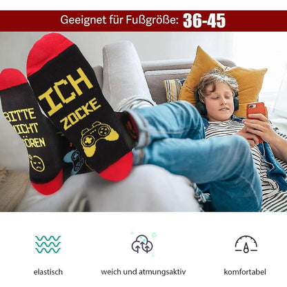 Gaming Socken - Lustig Spruch Gamer Geschenk Männer Frauen
