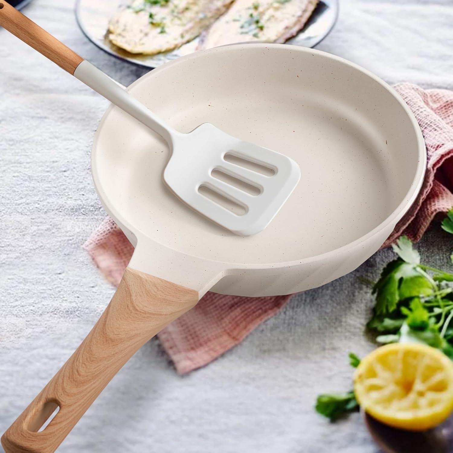 Antihaft Induktion Bratpfannen Set mit Granitbeschichtung 20cm 24cm 28cm