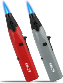 USB Rechargeable Plasma Lighter Windproof Safety Lock Grey Red