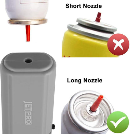 USB Rechargeable Stick Lighter Kitchen Torch Jet Flame Adjustable Safety Lock