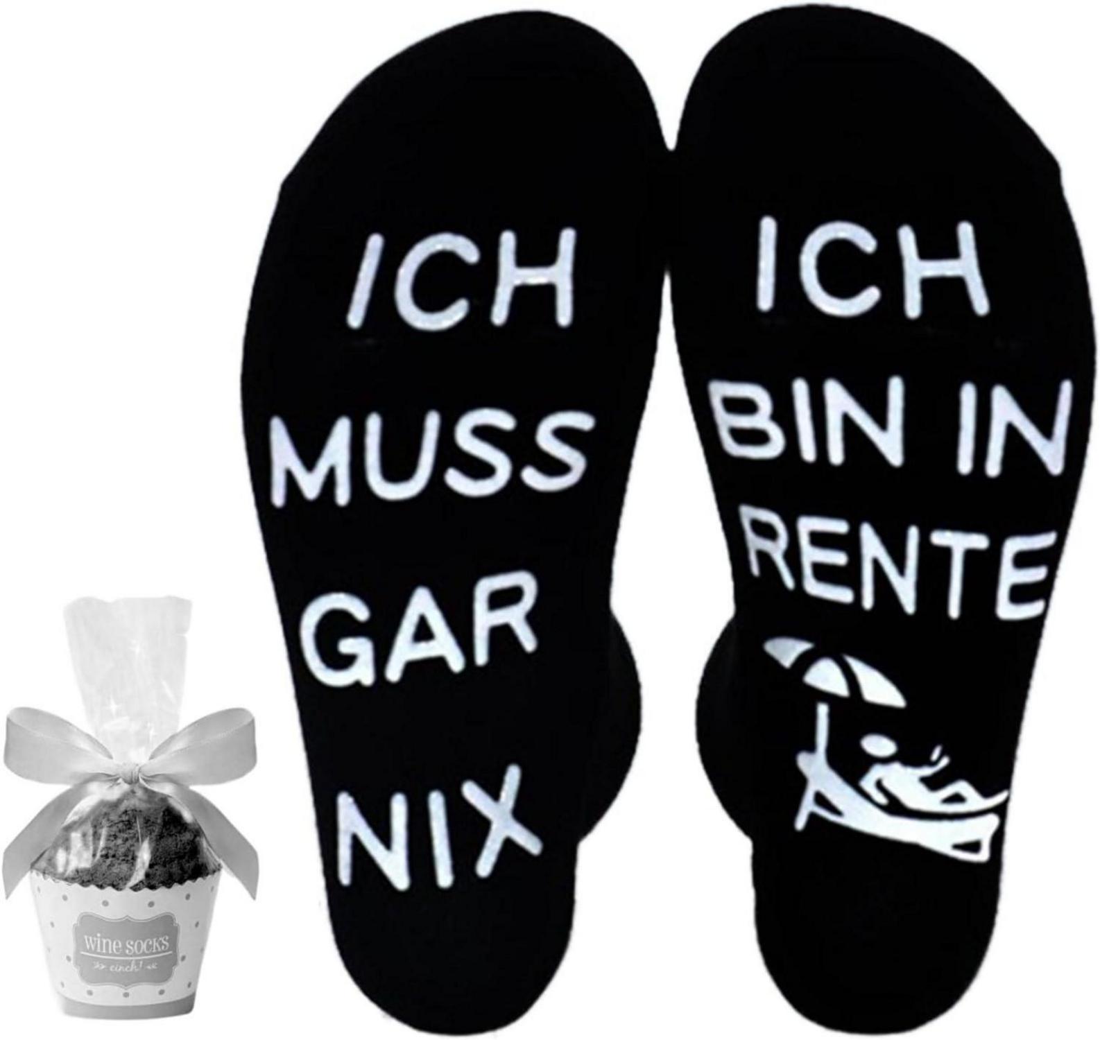 Rente Geschenke Männer Socken Baumwolle Rentenbeginn Opa Mama