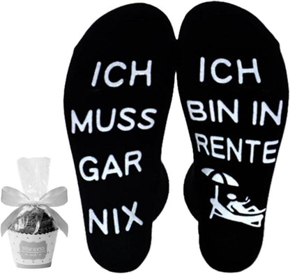Rente Geschenke Männer Socken Baumwolle Rentenbeginn Opa Mama