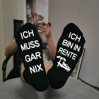 Ruhestand Geschenk Männer Socken Baumwolle Renteneintritt Opa Mama