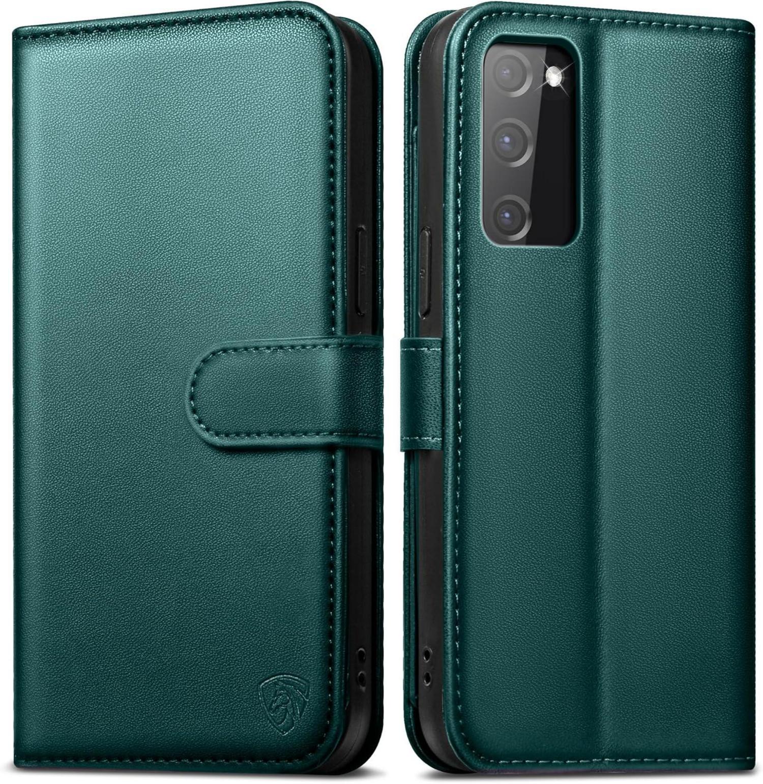 Handyhülle Samsung Galaxy S20 FE Schutzhülle Grün RFID NFC Ständer