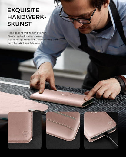 iPhone SE 2020/2022 Hülle Panzer Schutz Glas RFID Roségold