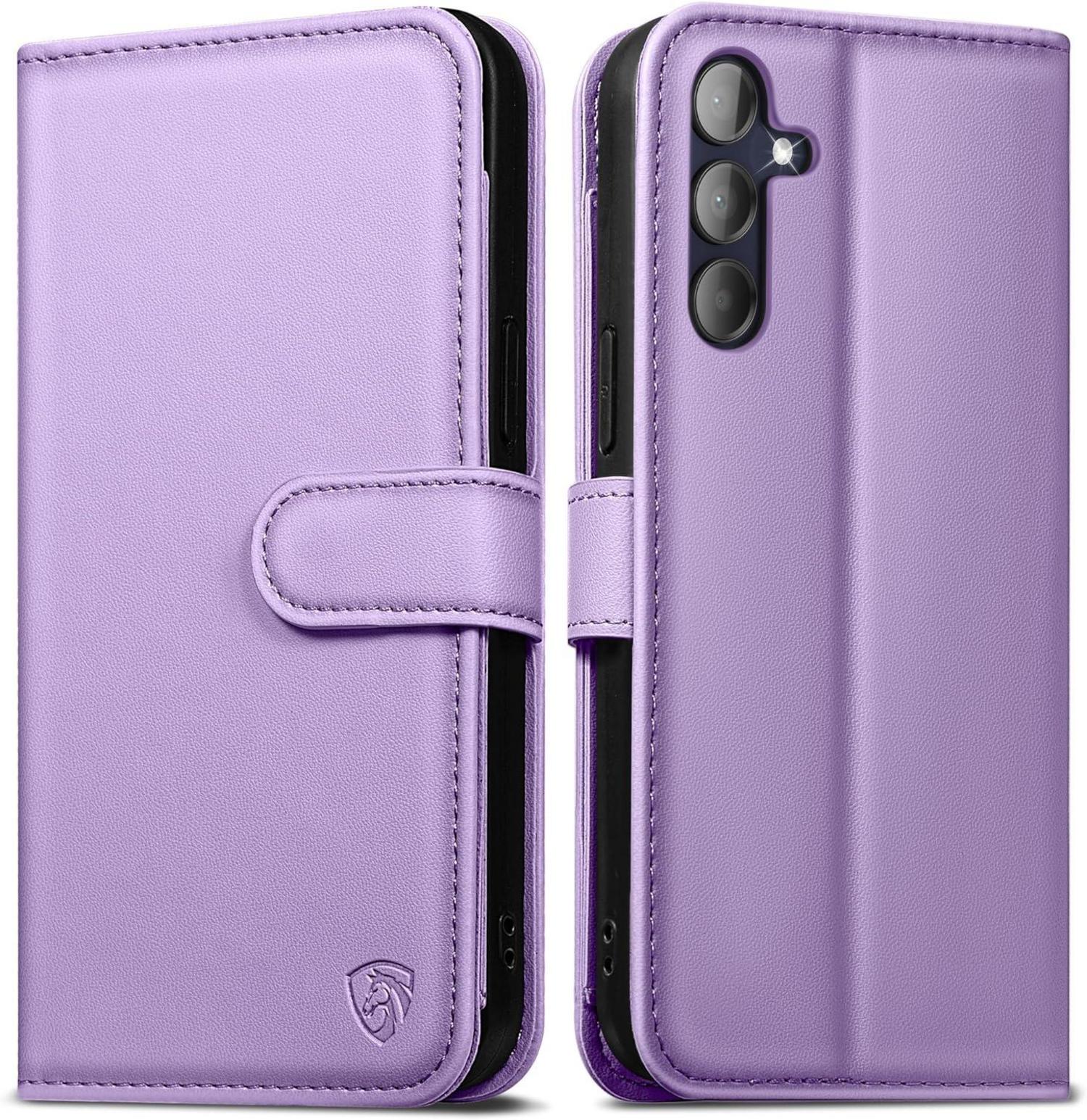Handyhülle Samsung Galaxy A15 Lederhülle Licht Lila