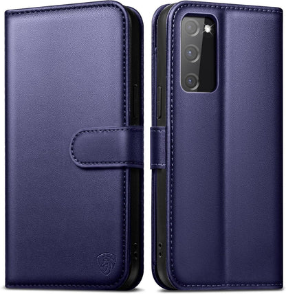 Handyhülle Samsung Galaxy S20 FE Lederhülle Blau RFID Schutz