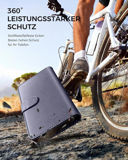 Handyhülle Samsung Galaxy S20 FE Lederhülle Blau RFID Schutz