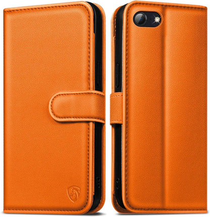 iPhone SE 2022/SE 2020 Klapphülle mit RFID Orange