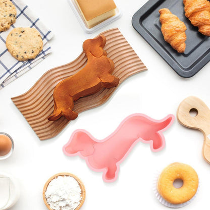 Silikon Kuchenform Dackel – 2er Set für Kuchen & Hundeleckerlies
