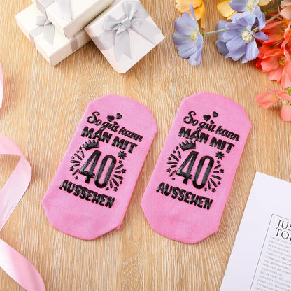 Geburtstag Socken Frauen Baumwolle Warm und Rutschfest