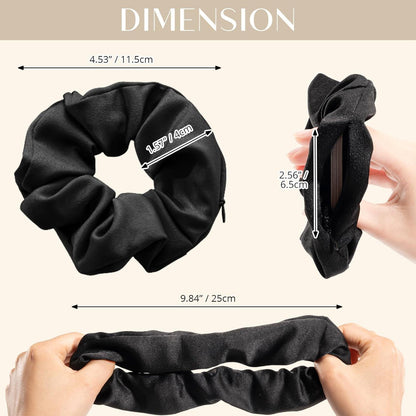 4er-Pack Lolalet Haargummis mit Reißverschluss Tasche