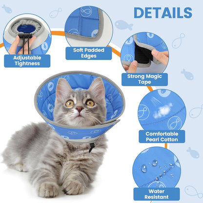 Katze Halskrause Wasserabweisend Weich Schutzkragen