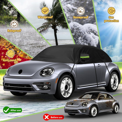 Autoabdeckung Halb VW Beetle 1998-2019 Wasserdicht & UV-Beständig