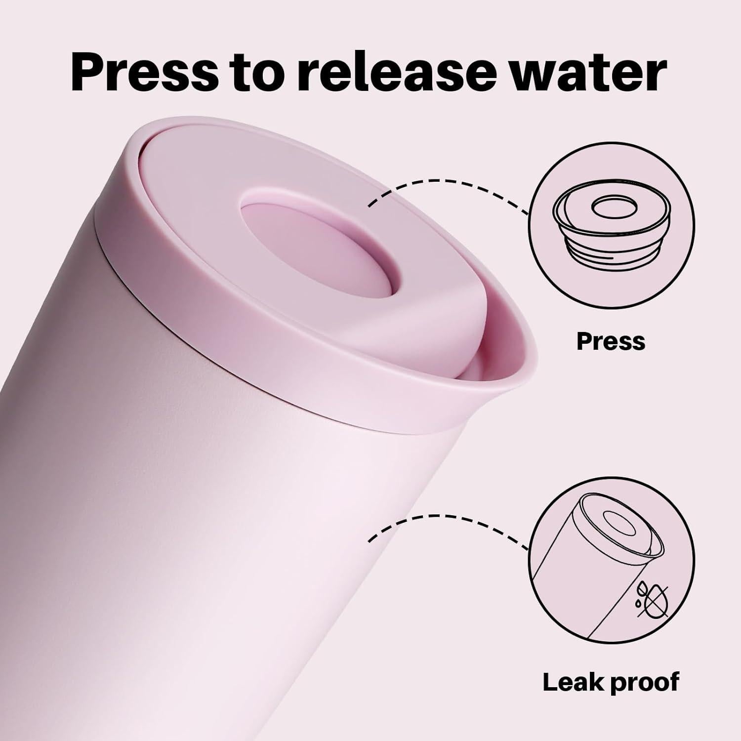 Thermobecher auslaufsicher Isolierbecher 350ml Travel Mug Classic Rose