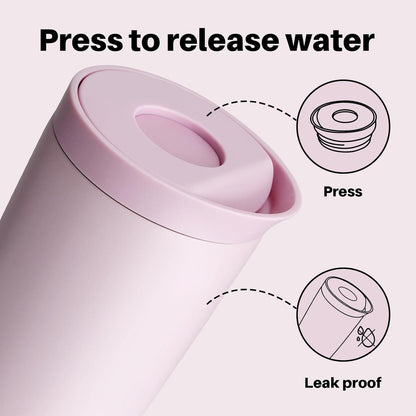 Thermobecher auslaufsicher Isolierbecher 350ml Travel Mug Classic Rose