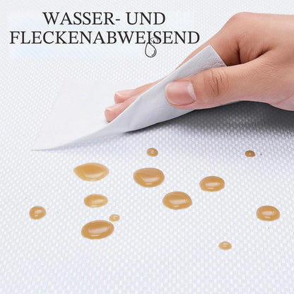Weiß Rechteckige Tischdecke 140x240 cm | Jacquard, Abwaschbar & Outdoor