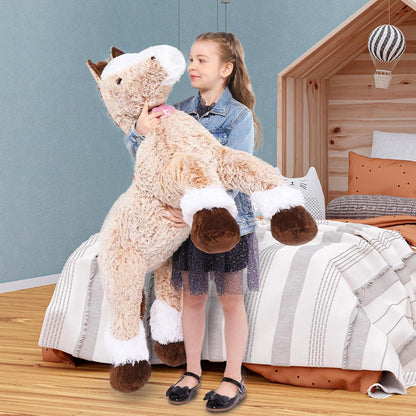 Riesen Pferd Kuscheltier 120cm - Weiches Plüsch Pony Geschenk