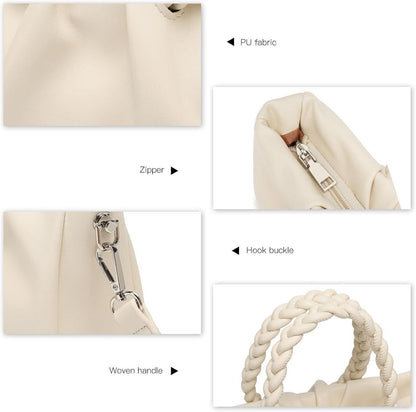 Damen PU Leder Umhängetasche verstellbarer Schulterriemen Henkel