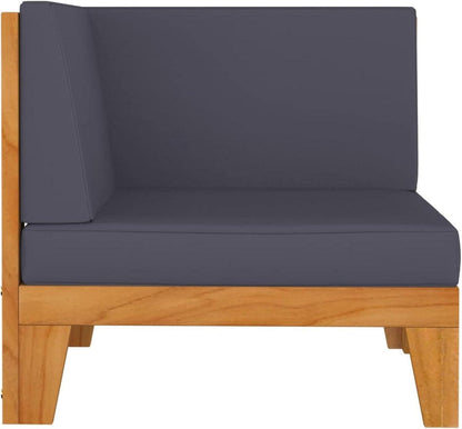 Gartenmöbel Set Holz Lounge Akazie 8-tlg Outdoor Ecksofa