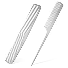 2er Set Professionelle Antistatische Friseurkämme aus Edelstahl