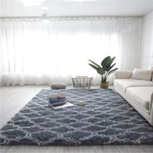 Hochflor Teppich Flauschig Modern Langflor Grau 80*120cm