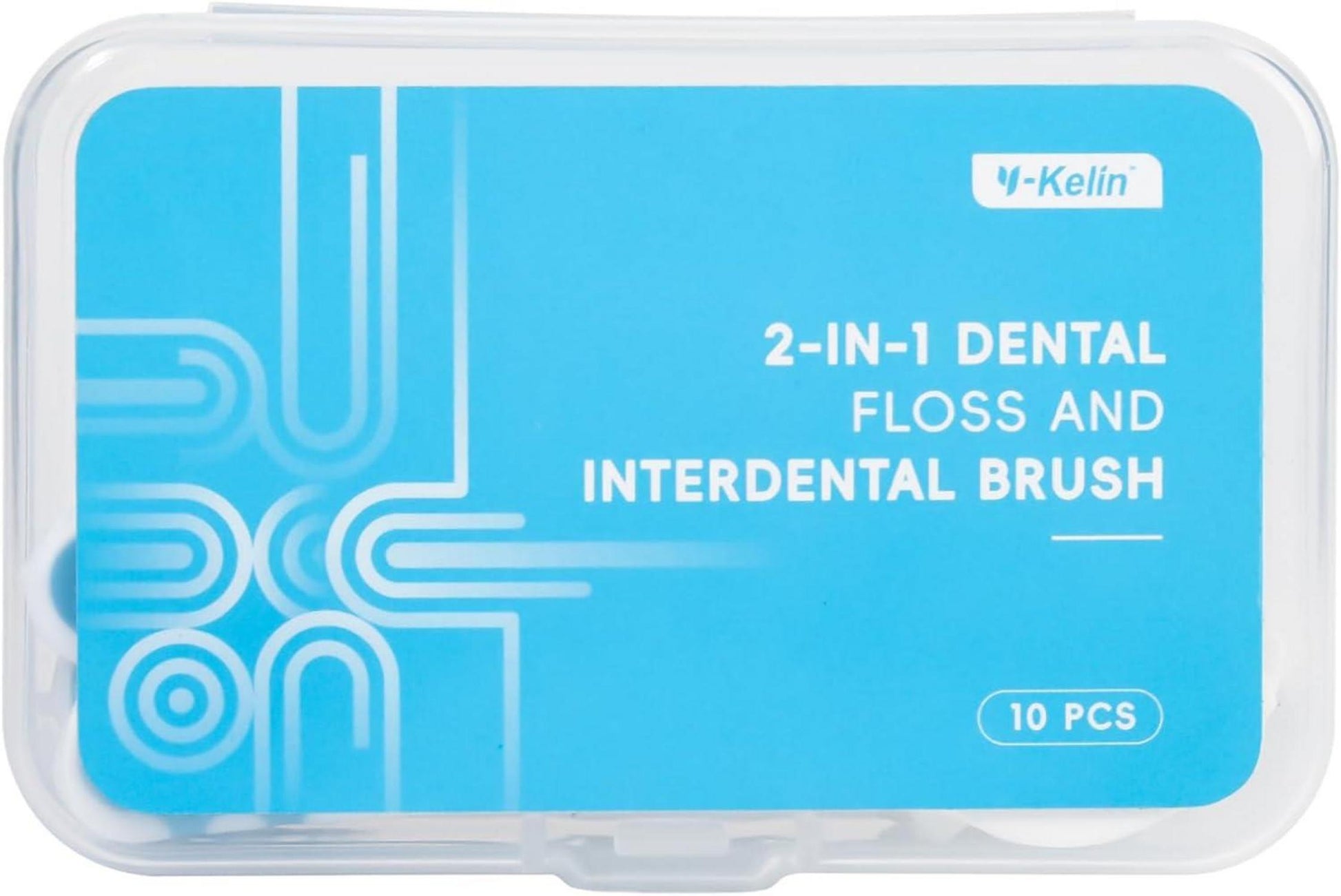 2-in-1 Zahnseide Interdentalbürste 10 Stück tragbar Einweg Zahnreinigung