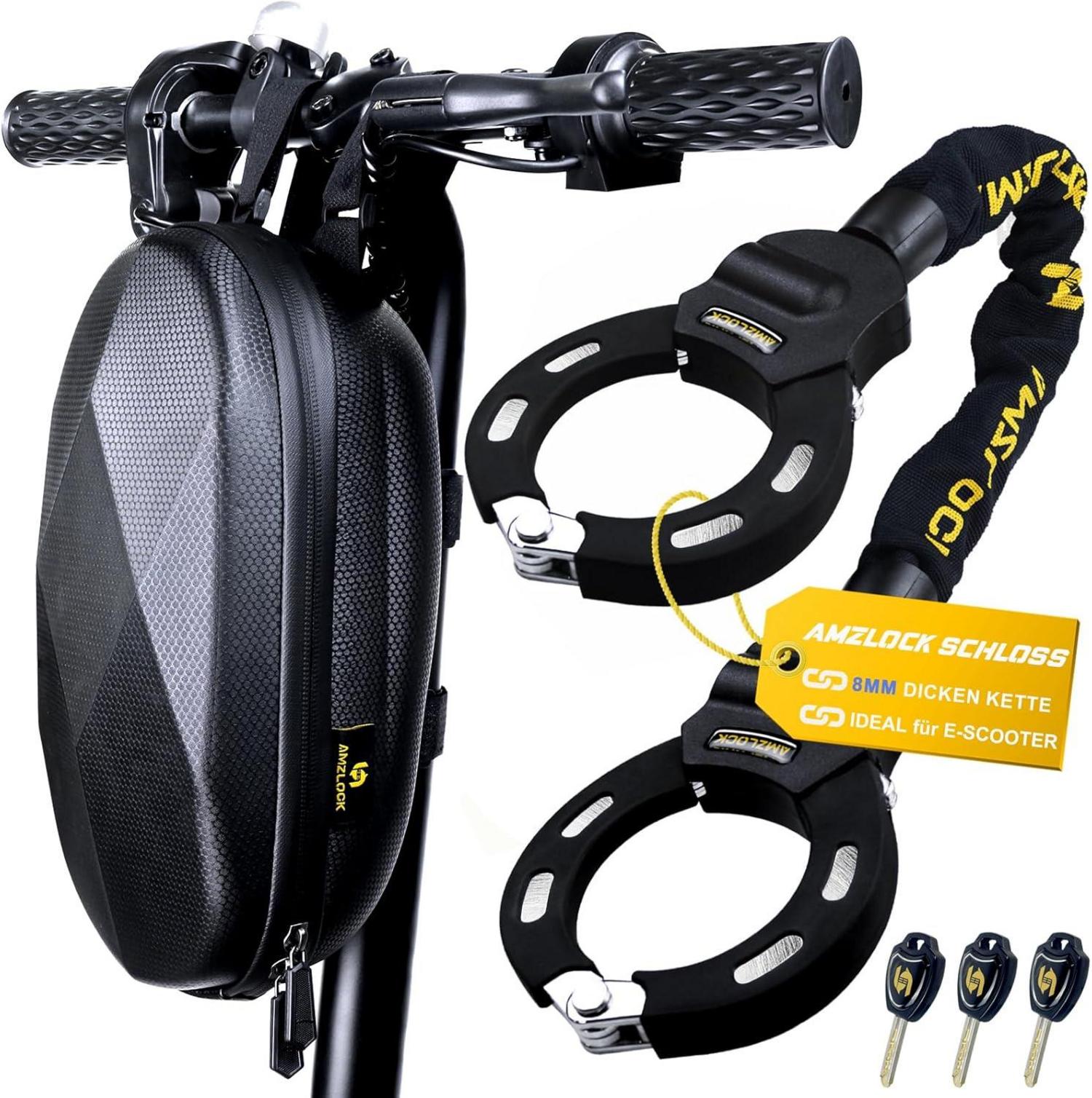 AMZLOCK E Scooter Schloss 8mm Dicke Kettenschloss Xiaomi/Ninbot