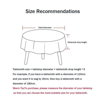 Runde Tischdecke wasserdicht, weiß 280 cm – Fleckabweisend & Elegant