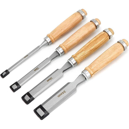 4tlg. Stechbeitel Set Holzbearbeitung – Scharfes Eisen 6-24mm