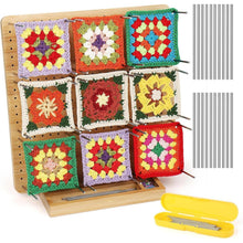Granny Square Sperrbrett Holz 29cm mit Spanner & Zubehör