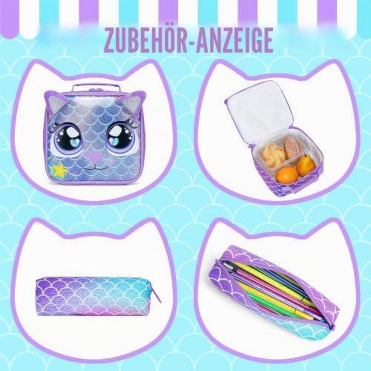 Schulranzen Trolley Mädchen Einhorn Lila – Rollrucksack Grundschule