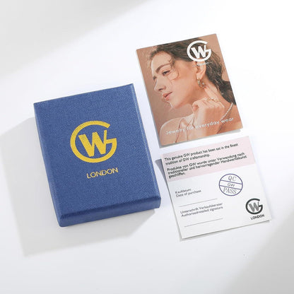 GW Herzkette Damen Silber 925 Kette Mädchen Herz Anhänger Geschenke Frauen