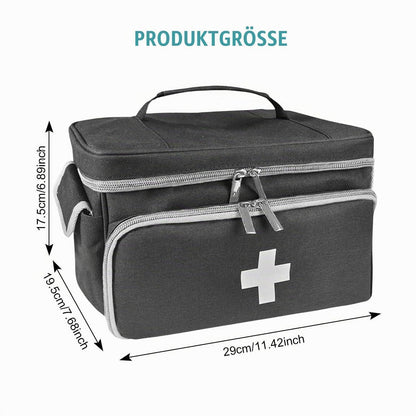 Tragbare Erste-Hilfe-Tasche mit Fächern für Reisen & Outdoor
