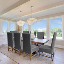 4er Set Stretch Stuhlhussen Schwarz Leinen Esszimmer