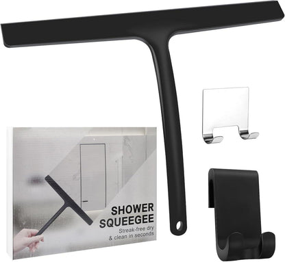 Duschabzieher Schwarz Silikon Abzieher Dusche Halterung 11 Zoll