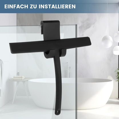 Duschabzieher Schwarz Silikon Abzieher Dusche Halterung 11 Zoll