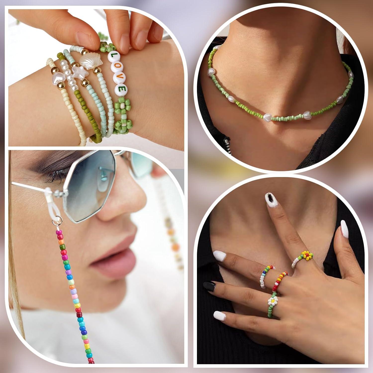 RUBY Perlen für Armbänder Set DIY Schmuck Pastell 3mm Buchstabenperlen