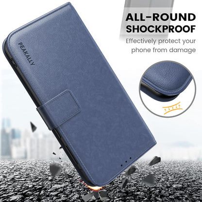 Handyhülle für Samsung Galaxy A55 5G - PU Leder - RFID - Ständer - Hellblau