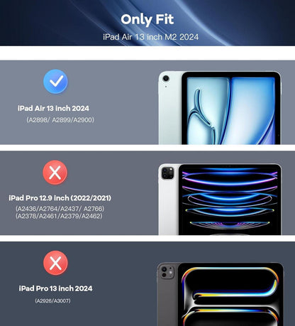 TiMOVO iPad Air 13 Hülle M2 2024: Schlanke
