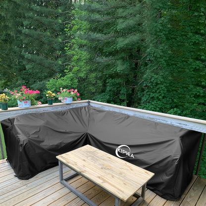 Loungemöbel Abdeckung L-Form Wasserdicht & Winterfest 200x250x85cm