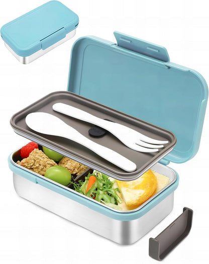 Edelstahl Lunchbox mit Trennwänden auslaufsicher für Kinder