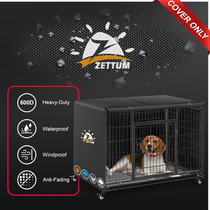 Hundekäfig Abdeckung 105cm – Winddicht & UV-Schutz 3 Jahre