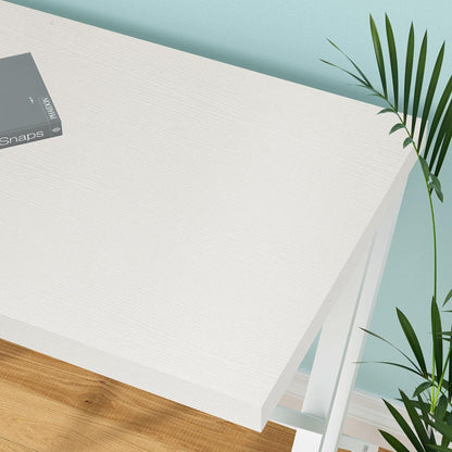 Schreibtisch mit Metallrahmen und großer Arbeitsfläche 152 x 60 x 75.5