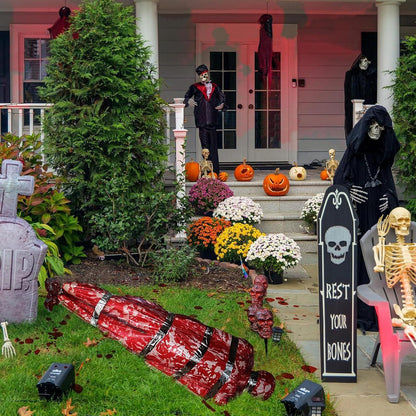 Halloween Deko Leichensack Requisiten Aufblasbar Neu 2024 Spukhaus