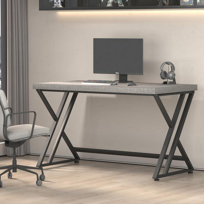 Schreibtisch Bürotisch Computertisch Vintage Grau 120x60cm