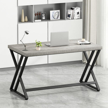 Schreibtisch Bürotisch Computertisch Vintage Grau 120x60cm