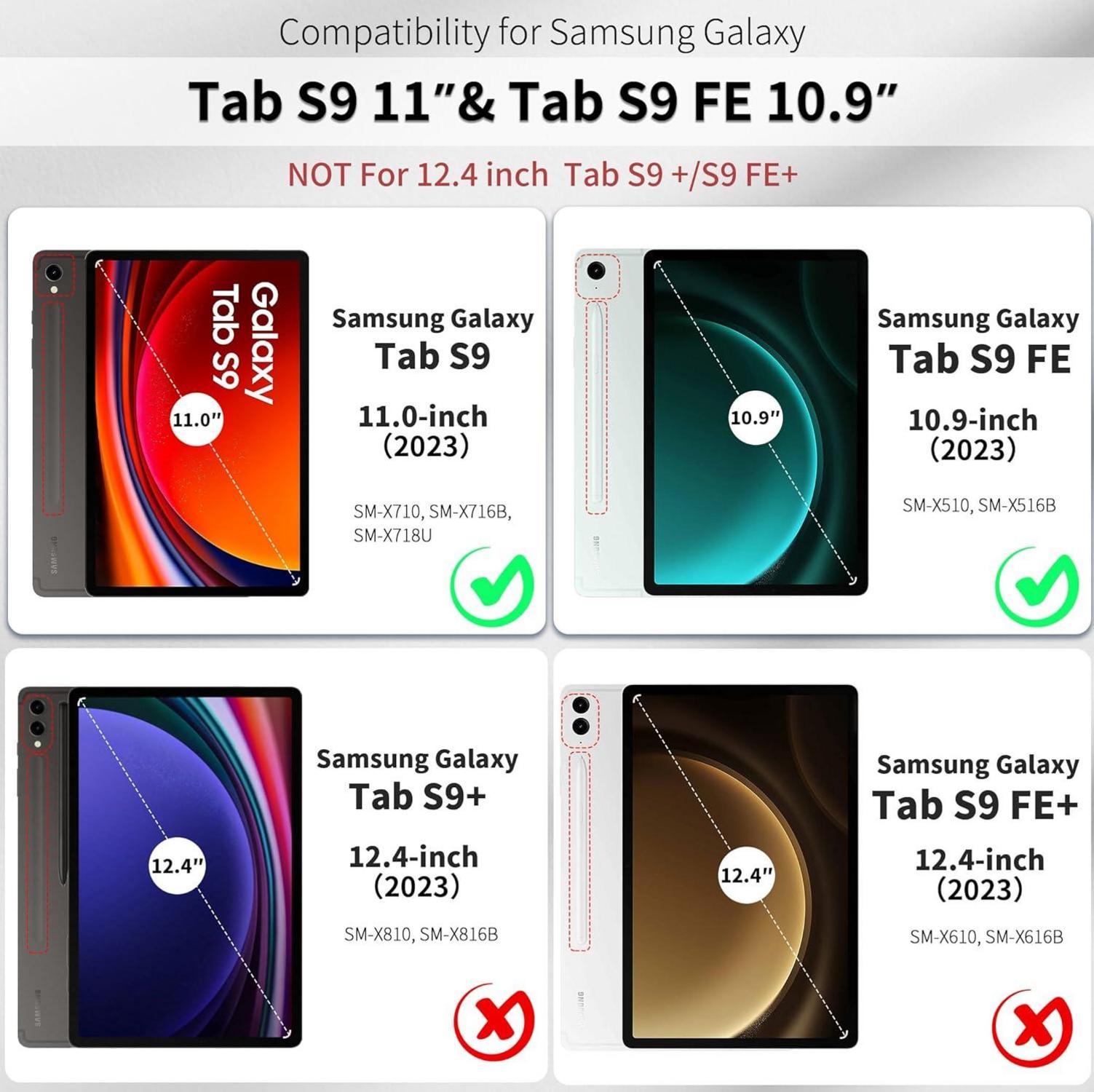Hülle für Samsung Galaxy Tab S9 FE 10.9/ S9 2023 11