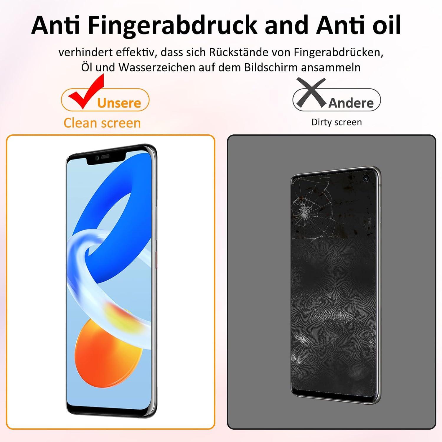 2x Panzerglas für Huawei Mate 20 Pro - 9H Schutzfolie, Fingerabdruck-ID, 99,99% HD-Klarheit